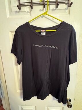 Harley-Davidson Black Tee with Rhinestone Logo